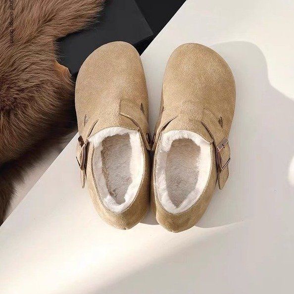 【2024 Nou】Pantofi Birkenstock căptușiți cu lână de iarnă