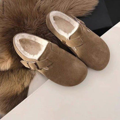 【2024 Nou】Pantofi Birkenstock căptușiți cu lână de iarnă