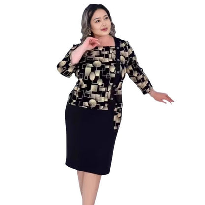 【2025 New】Rochie midi la modă imprimată